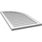 Ekena Millwork Quarter Round Top Right Surface Mount PVC Gable Vent w/ 2"W x 1-1/2"P Brickmould Frame, 22"W x 42"H GVPQR22X4202SN - alternate 2
